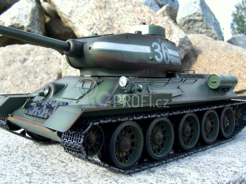 RC tank T-34 1:16 BB, zelená