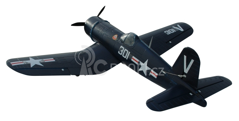 RC letadlo F4U Corsair - ARF (modrá, el. zatahovací podvozek)