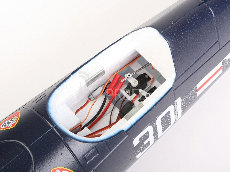 RC letadlo F4U Corsair - ARF (modrá, el. zatahovací podvozek)