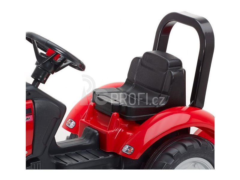 FALK - Šlapací traktor Case iH Maxxum 130 CVX s vlečkou červený
