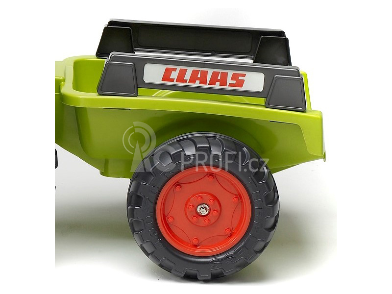FALK - Šlapací traktor Claas Arion 430 s nakladačem a vlečkou