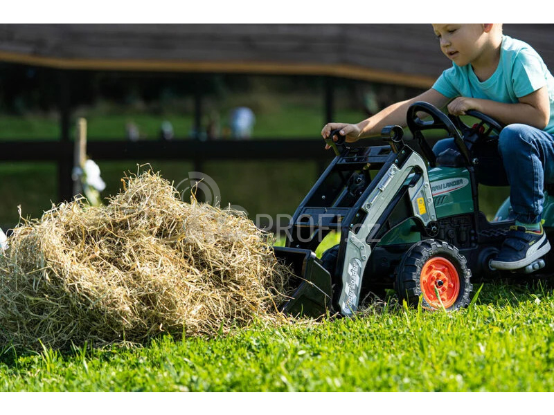 FALK - Šlapací traktor Farm Lander s nakladačem, rypadlem a vlečkou zelený