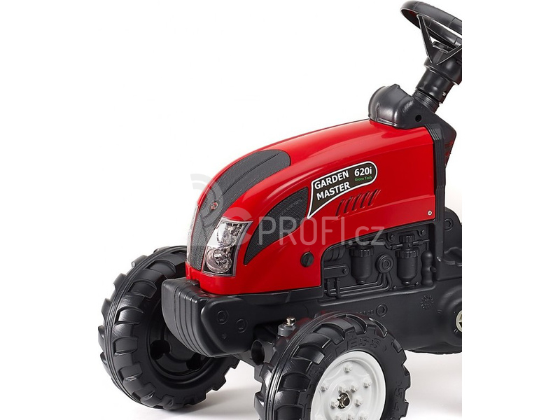 FALK - Šlapací traktor Garden master červený s vlečkou