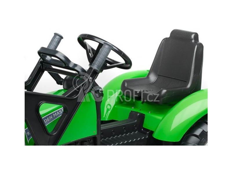 FALK - Šlapací traktor Garden Master s nakladačem a vlečkou zelený