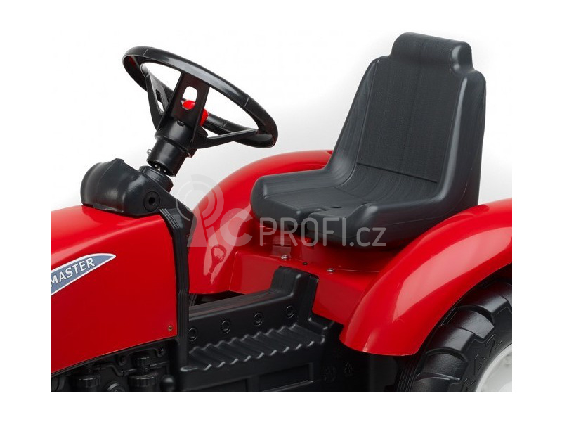 FALK - Šlapací traktor Garden Master s vlečkou červený