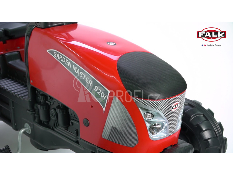 FALK - Šlapací traktor Garden Master s vlečkou červený