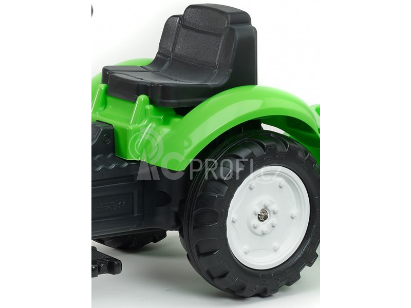 FALK - Šlapací traktor Garden master zelený s vlečkou