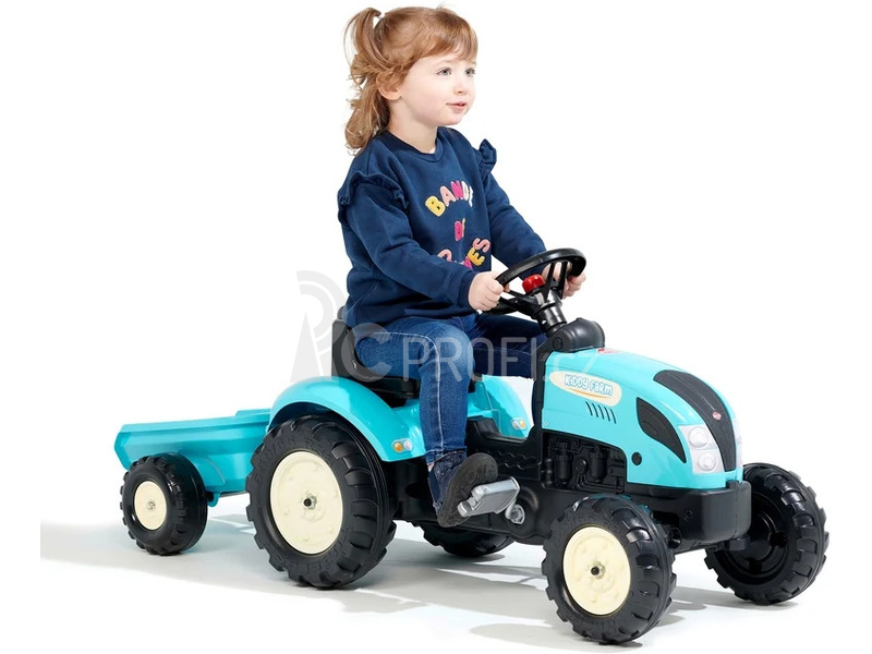 FALK - Šlapací traktor Kiddy Farm s vlečkou