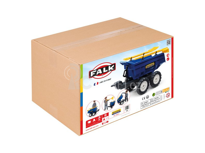 FALK - Vlečka Claas Maxi sklápěcí s nářadím