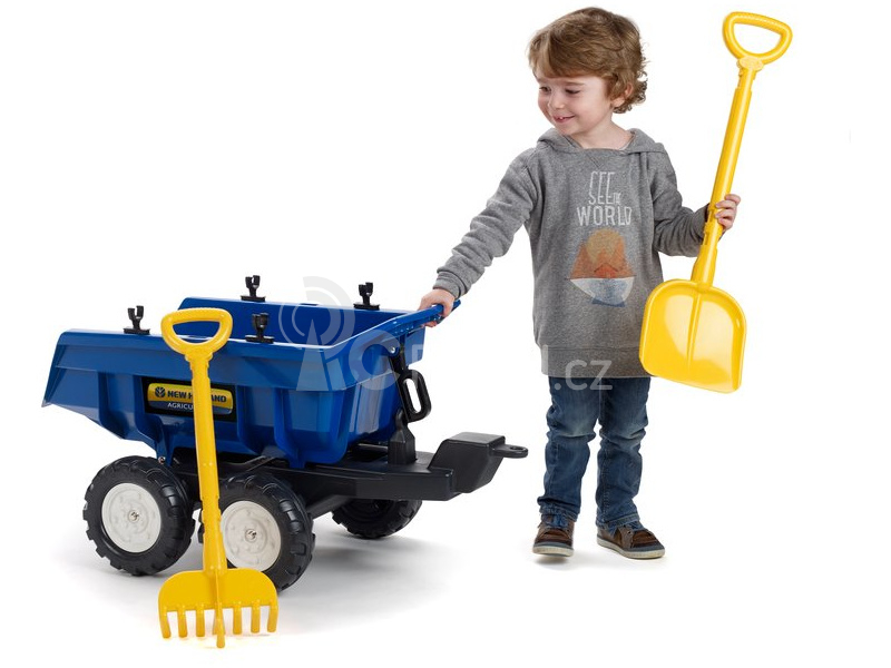 FALK - Vlečka New Holland Maxi sklápěcí s nářadím