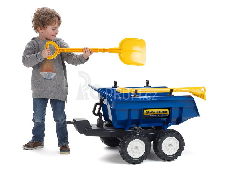 FALK - Vlečka New Holland Maxi sklápěcí s nářadím