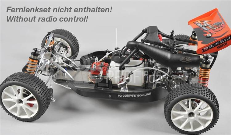 FG Leopard 2 Competition Buggy, 2WD, čirá karoserie + hydr. brzdy + brzda na převodovce