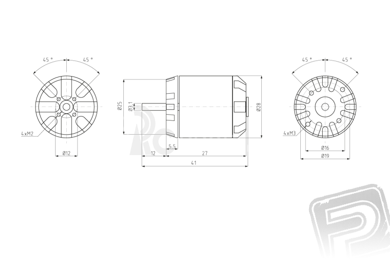 FOXY G3 Brushless Motor C2208-1000