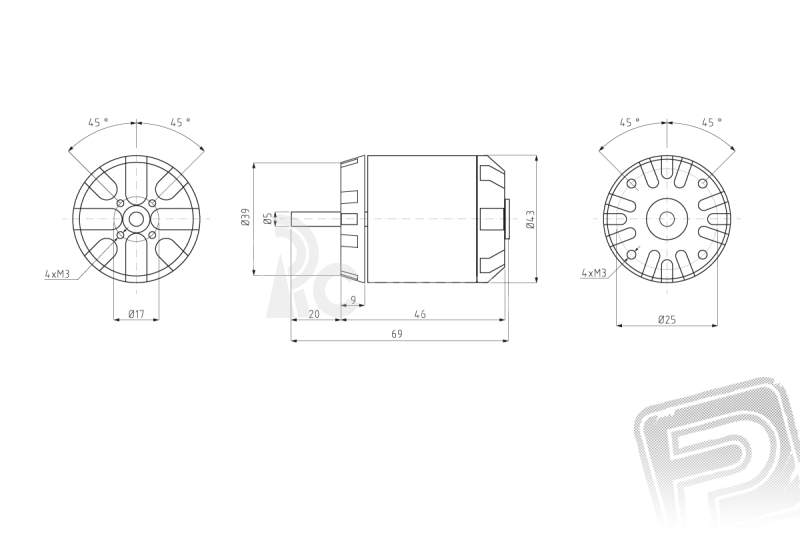 FOXY G3 Brushless Motor C3520-880