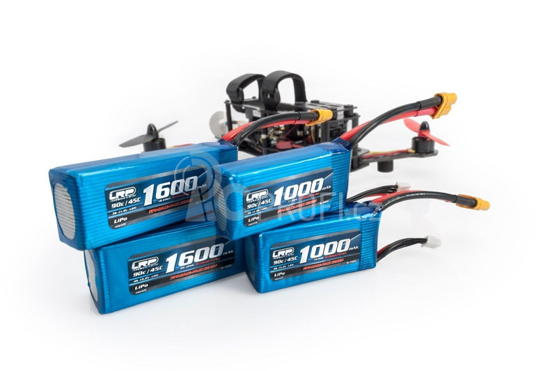 FPV-Race-Pack 1000mAh -4S -90C/45C -15.2V LiHV sada s XT60 konektorem