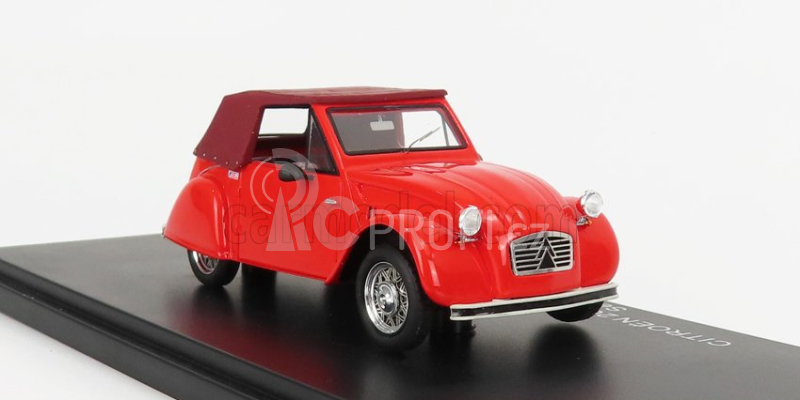 Franstyle Citroen 2cv Cabriolet Closed 1954 1:43 2 Tóny Červené