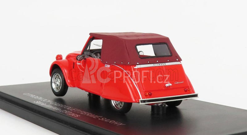 Franstyle Citroen 2cv Cabriolet Closed 1954 1:43 2 Tóny Červené