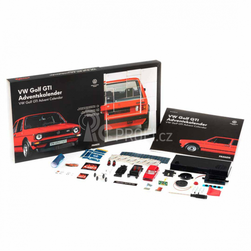 Adventní kalendář Volkswagen VW Golf GTI se zvukem 1:43