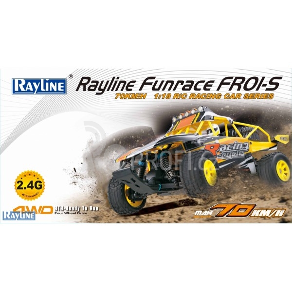 RC auto Funrace Sand Buggy 70km/h! 4x4 RTR 1:18