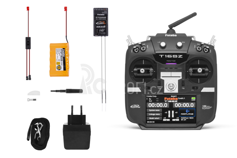 Futaba 16SZ, přijímač R7008SB (mode 1)