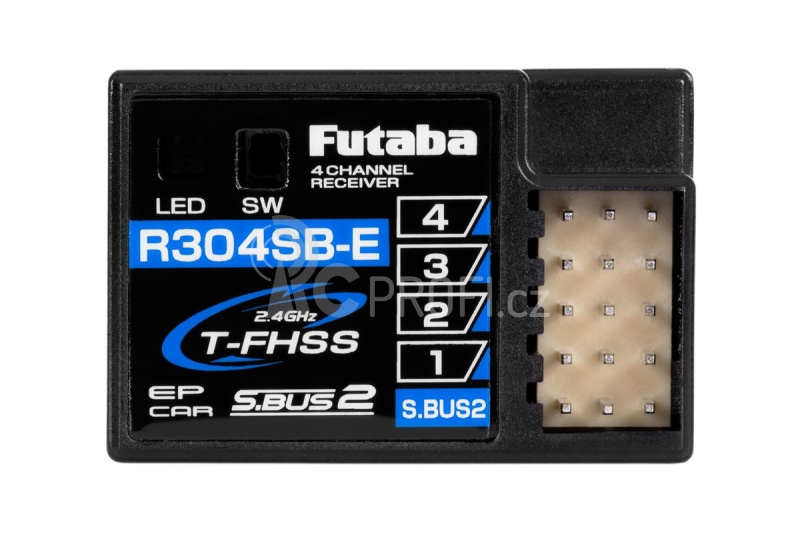 Futaba 4PM Plus T-FHSS, přijímač R304SB-E s telemetrií
