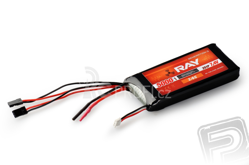 G3 RAY Li-Pol 5000mAh/7,4 3/6C přijímačový pack 37,0Wh