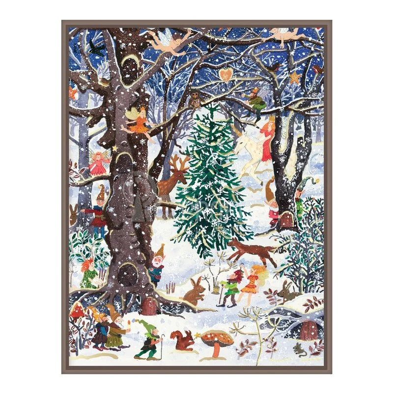 Galison Adventní les pohlednice 10 ks
