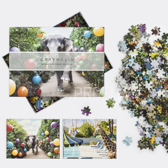 Galison Oboustranné puzzle V parku Gray Malin 500 dílků