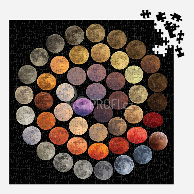 Galison Puzzle Barvy Měsíce 500 dílků