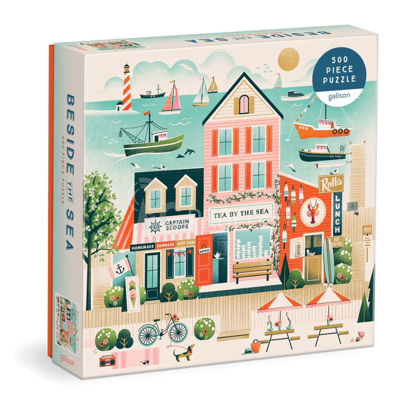 Galison Puzzle Bistro u moře 500 dílků Poškozený obal