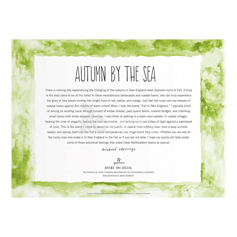 Galison Puzzle Podzim u moře 1000 dílků