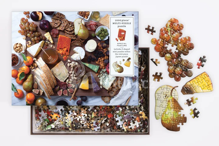 Galison Puzzle Sýrové degustační prkénko 1000 dílků