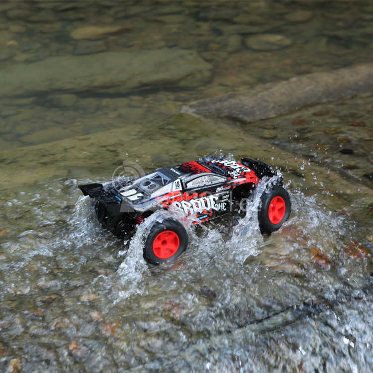 RC auto Pioneer Brave, bíločervená