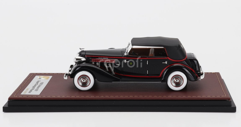 Glm-models Auburn 851 Supercharged Phaeton Cabriolet Closed 1935 1:43 Black