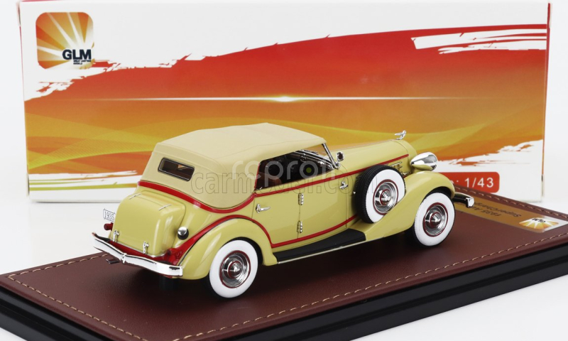 Glm-models Auburn 851 Supercharged Phaeton Cabriolet Closed 1935 1:43 Žlutá