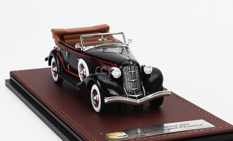 Glm-models Auburn 851 Supercharged Phaeton Cabriolet Open 1935 1:43 Black