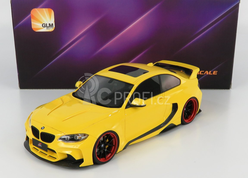 Glm-models BMW 2-series M235 Darwinpro Mtc Black Sails Widebody 2015 1:18 Žlutá