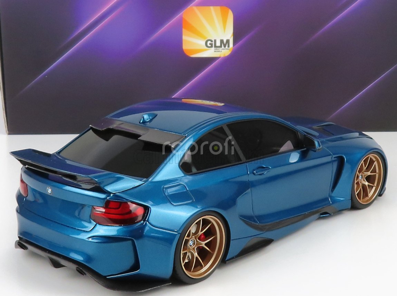 Glm-models BMW 2-series M235i Darwinpro Mtc Black Sails Widebody 2015 1:18 Estoril Blue