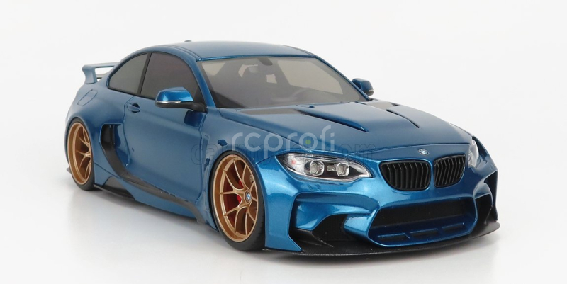 Glm-models BMW 2-series M235i Darwinpro Mtc Black Sails Widebody 2015 1:18 Estoril Blue