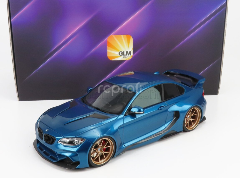 Glm-models BMW 2-series M235i Darwinpro Mtc Black Sails Widebody 2015 1:18 Estoril Blue