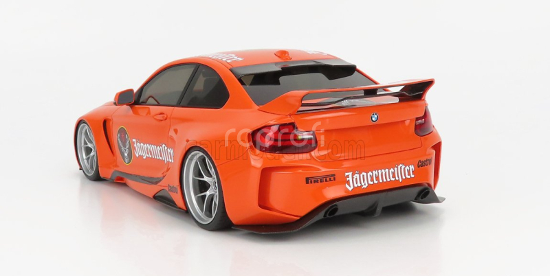 Glm-models BMW 2-series M235i Darwinpro Mtc Black Sails Widebody 2015 1:18 Orange