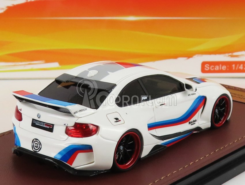 Glm-models BMW 2-series M235i Darwinpro Mtc Black Sails Widebody 2015 1:43 Bílá Modrá Červená