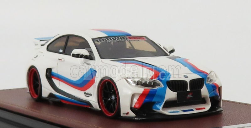 Glm-models BMW 2-series M235i Darwinpro Mtc Black Sails Widebody 2015 1:43 Bílá Modrá Červená