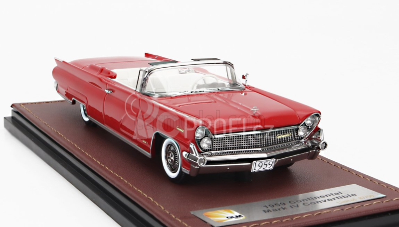 Glm-models Lincoln Continental Mark Iv Cabriolet Open 1959 1:43 Bolero Red
