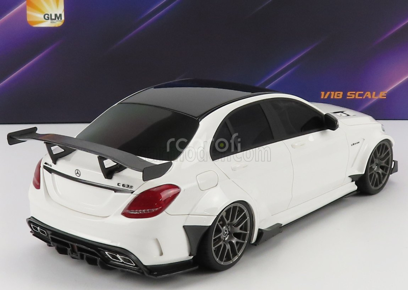 Glm-models Mercedes benz C-class C63s Amg Darwinpro Widebody 2019 1:18 Bílá
