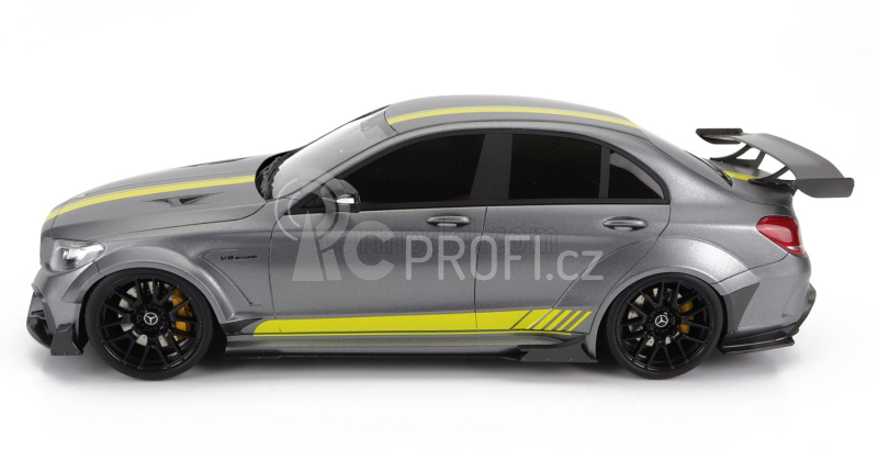 Glm-models Mercedes benz C-class C63s Amg Darwinpro Widebody 2019 1:18 Matná Šedožlutá