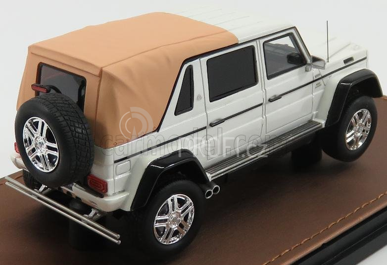 Glm-models Mercedes benz G-class G650 Landaulet Closed Maybach 2017 1:43 Bílá