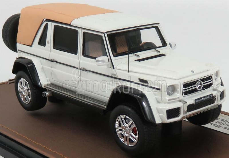 Glm-models Mercedes benz G-class G650 Landaulet Closed Maybach 2017 1:43 Bílá