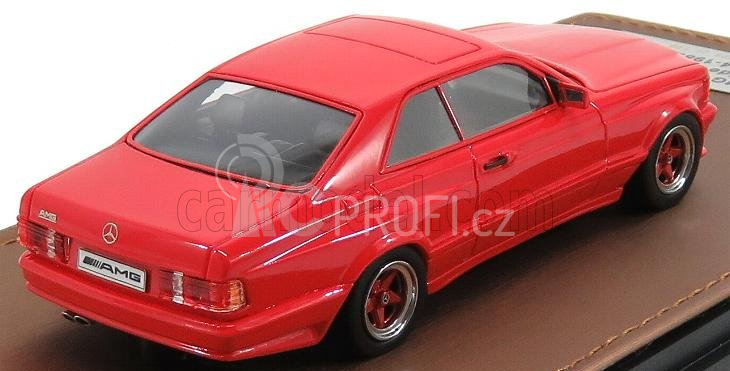 Glm-models Mercedes benz S-class 560sec 6.0 Amg (c126) Coupe 1984 1:43 Red