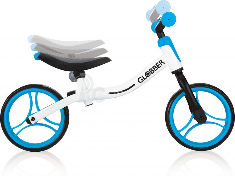 Globber - Dětské odrážedlo Go Bike White / Sky Blue